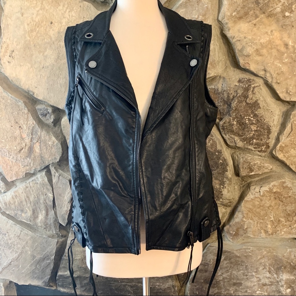 BlankNYC Faux-Leather Vest
